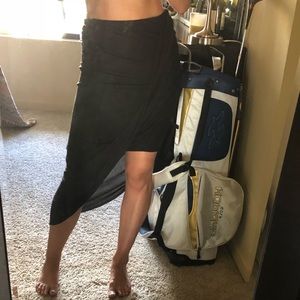 Express long black skirt